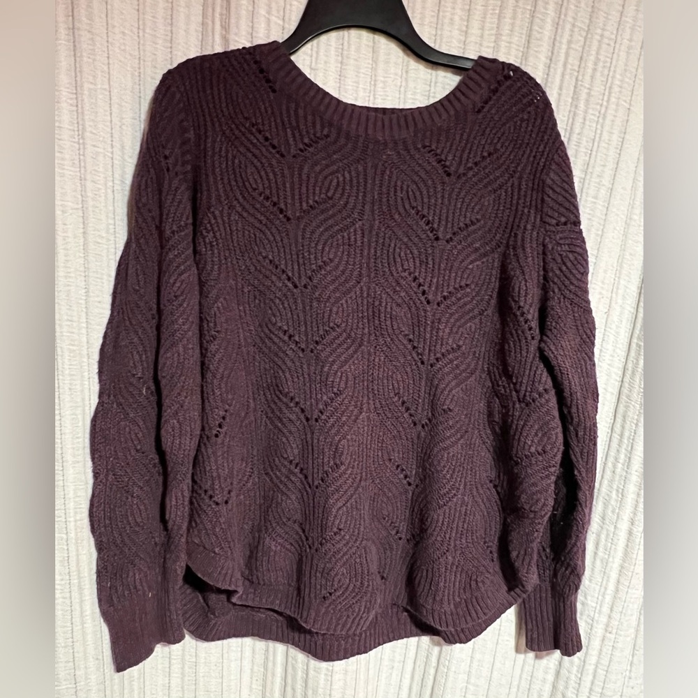 Sonoma Women's Dark Purple Sweater